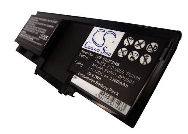 Black Battery For Dell Latitude Xt, Latitude Xt2 11.1v, 3300mah - 36.63wh Batteries for Electronics Cameron Sino Technology Limited   