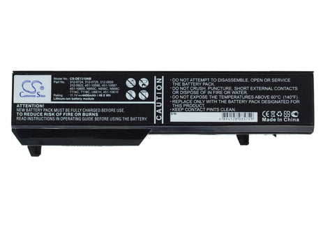 Black Battery For Dell Vostro 1310, Vostro 1510, Vostro 2510 11.1v, 4400mah - 48.84wh Batteries for Electronics Cameron Sino Technology Limited   