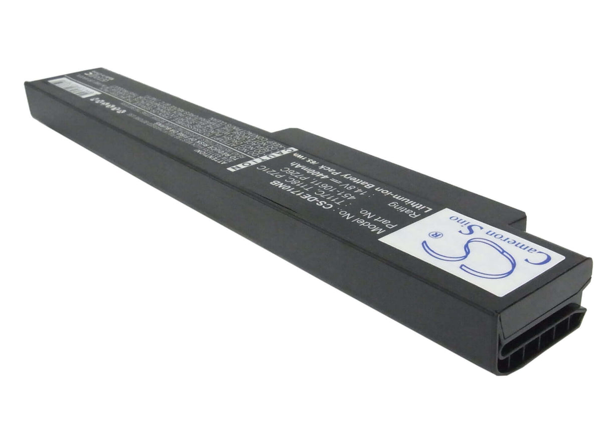 Black Battery For Dell Vostro 1710, Vostro 1720 14.8v, 4400mah - 65.12wh Notebook, Laptop Cameron Sino Technology Limited   