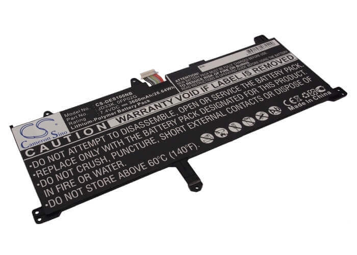 Black Battery For Dell Xps 10 7.4v, 3600mah - 26.64wh Batteries for Electronics Cameron Sino Technology Limited   