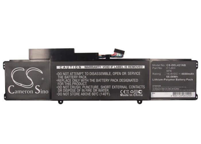 Black Battery For Dell Xps L421x, Xps 14-l421x, Xps P30g, Xps 14 Ultrabook 14.8v, 4600mah - 68.08wh Batteries for Electronics Cameron Sino Technology Limited   