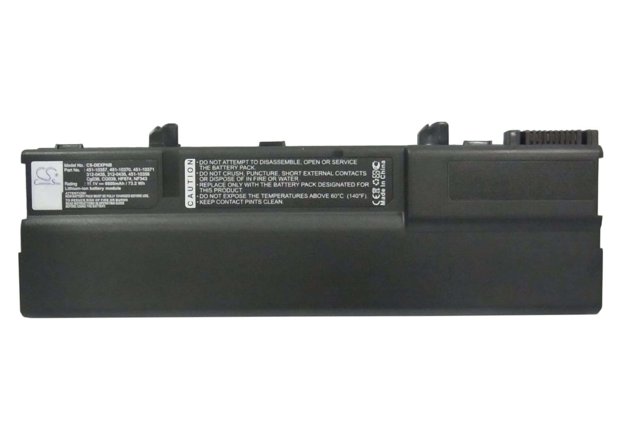 Black Battery For Dell Xps M1210 11.1v, 6600mah - 73.26wh Batteries for Electronics Cameron Sino Technology Limited   