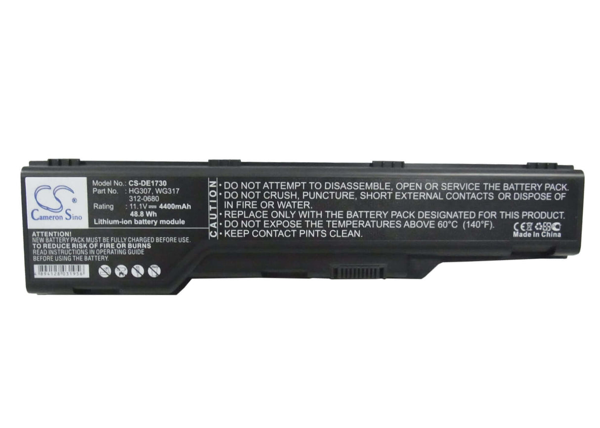 Black Battery For Dell Xps M1730, Xps 1730 11.1v, 4400mah - 48.84wh Batteries for Electronics Cameron Sino Technology Limited   