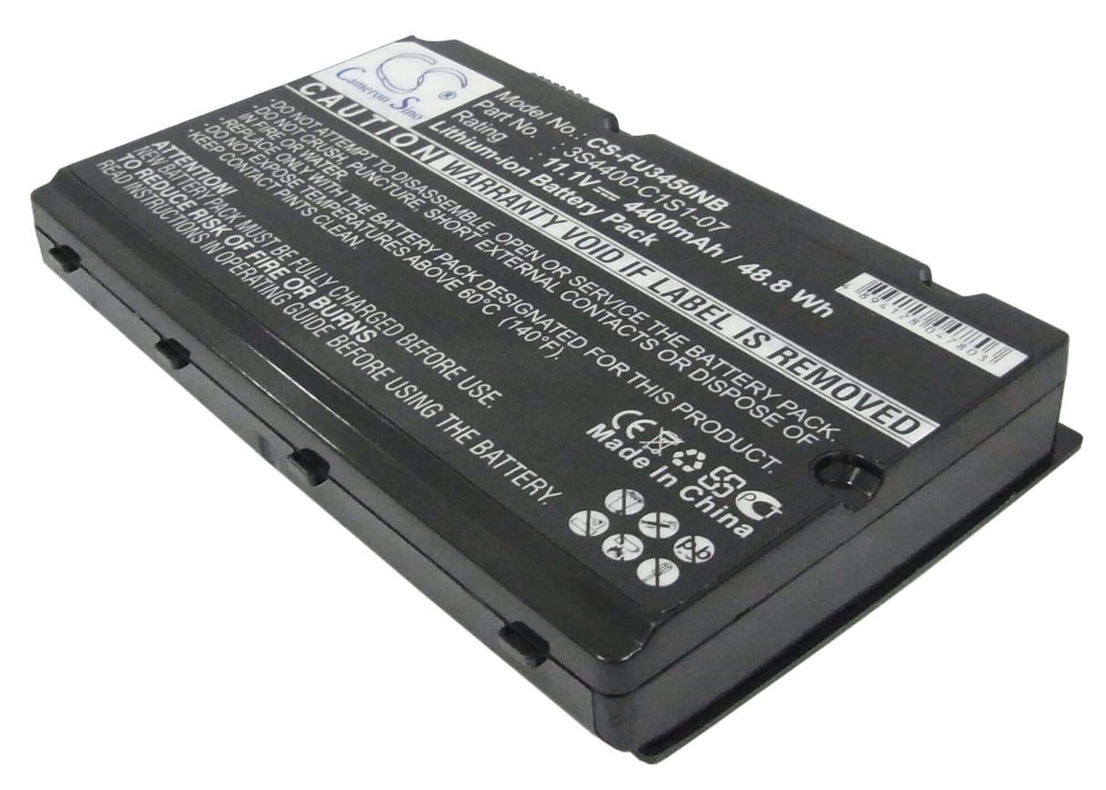 Black Battery For Fujit'su Amilo Pi3540, Amilo Pi3525, Amilo Pi3450 11.1v, 4400mah - 48.84wh Notebook, Laptop Cameron Sino Technology Limited   