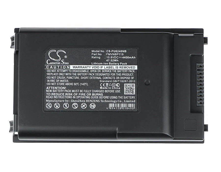 Black Battery For Fujit'su Fmv-biblo Mg50ln, Fmv-biblo Mg50kn, Lifebook S6000 10.8v, 4400mah - 47.52wh Batteries for Electronics Cameron Sino Technology Limited   