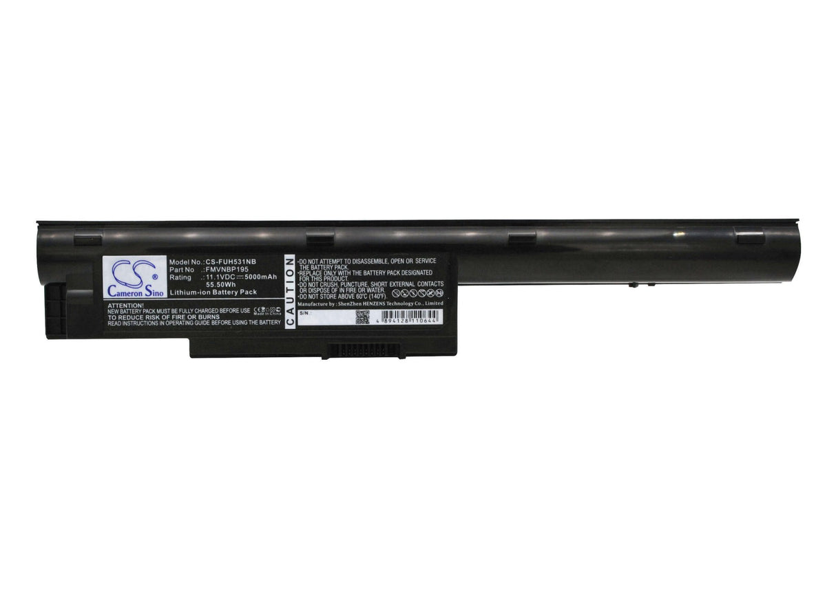 Black Battery For Fujit'su Lifebook Bh531, Lifebook Sh531, Lifebook Lh531 11.1v, 5000mah - 55.50wh Notebook, Laptop Cameron Sino Technology Limited   