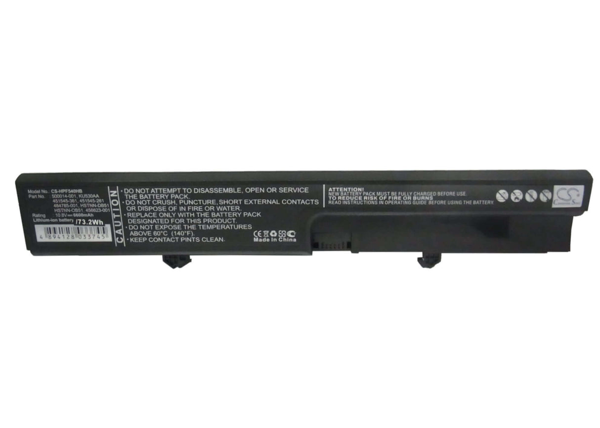 Black Battery For Hp 540, 541 10.8v, 6600mah - 71.28wh Notebook, Laptop Cameron Sino Technology Limited   