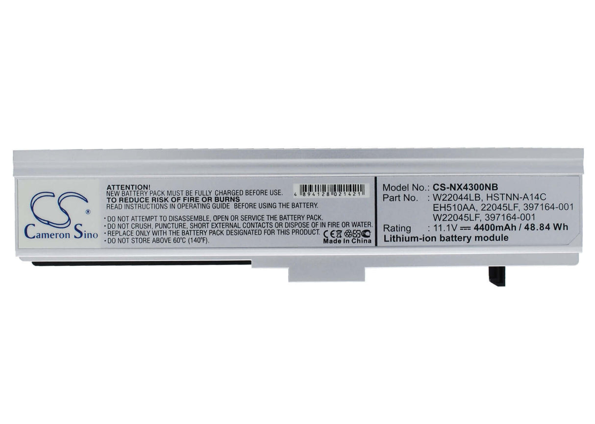 Black Battery For Hp Business Notebook Nx4300 11.1v, 4400mah - 48.84wh Notebook, Laptop Cameron Sino Technology Limited   