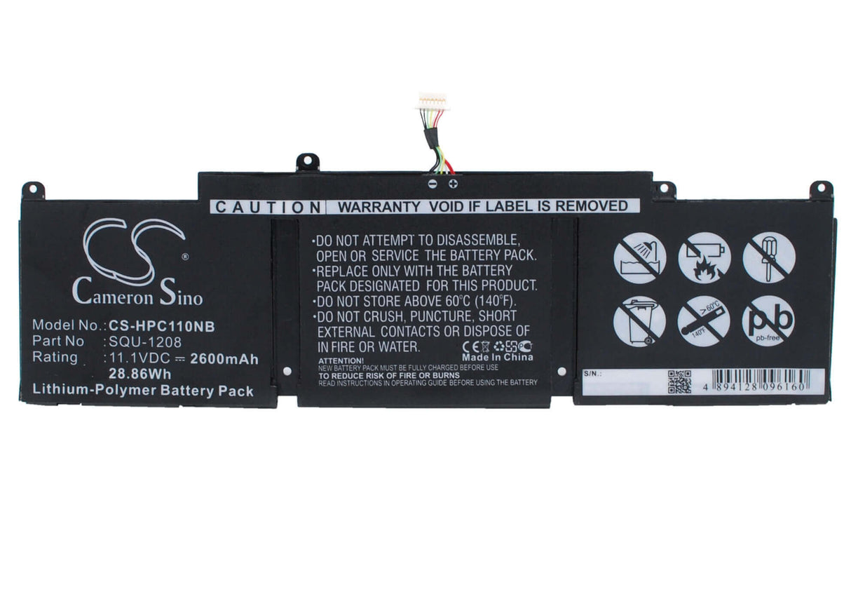 Black Battery For Hp Chromebook 11, Chromebook 11 G1, Chromebook 11-1101 11.1v, 2600mah - 28.86wh Notebook, Laptop Cameron Sino Technology Limited (Suspended)   