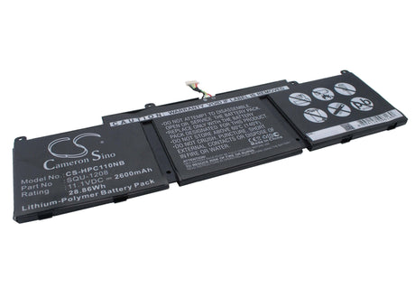 Black Battery For Hp Chromebook 11, Chromebook 11 G1, Chromebook 11-1101 11.1v, 2600mah - 28.86wh Notebook, Laptop Cameron Sino Technology Limited (Suspended)   