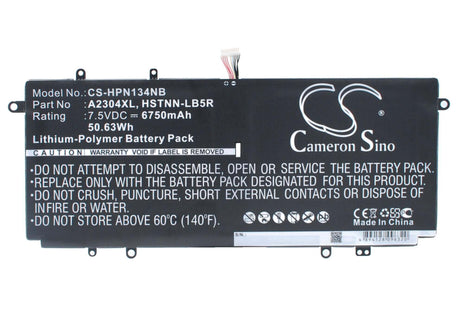 Black Battery For Hp Chromebook 14, Chromebook 14q, Chromebook 14-q063cl 7.5v, 6750mah - 50.63wh Notebook, Laptop Cameron Sino Technology Limited   