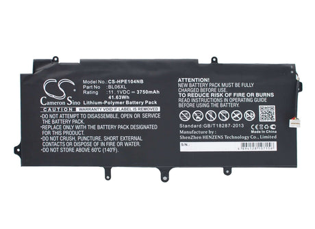 Black Battery For Hp Elitebook 1040, Elitebook Folio 1040 G1, Elitebook Folio 1040 G2 11.1v, 3750mah - 41.63wh Notebook, Laptop Cameron Sino Technology Limited   