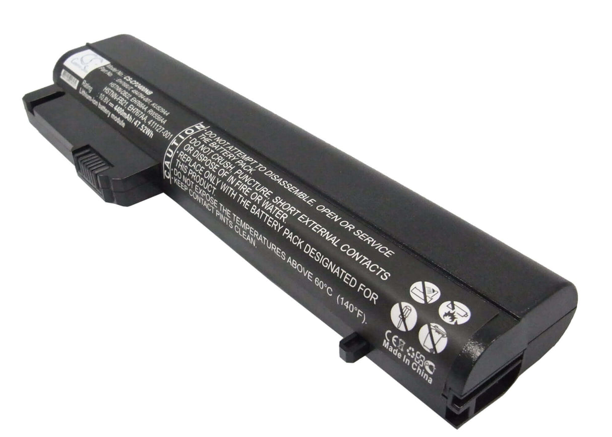 Black Battery For Hp Elitebook 2533t, Elitebook 2530p 10.8v, 4400mah - 47.52wh Notebook, Laptop Cameron Sino Technology Limited   