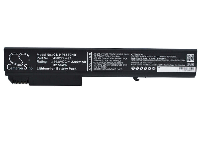 Black Battery For Hp Elitebook 8530p, Elitebook 8530w, Elitebook 8540p 14.8v, 2200mah - 32.56wh Batteries for Electronics Cameron Sino Technology Limited (Suspended)   