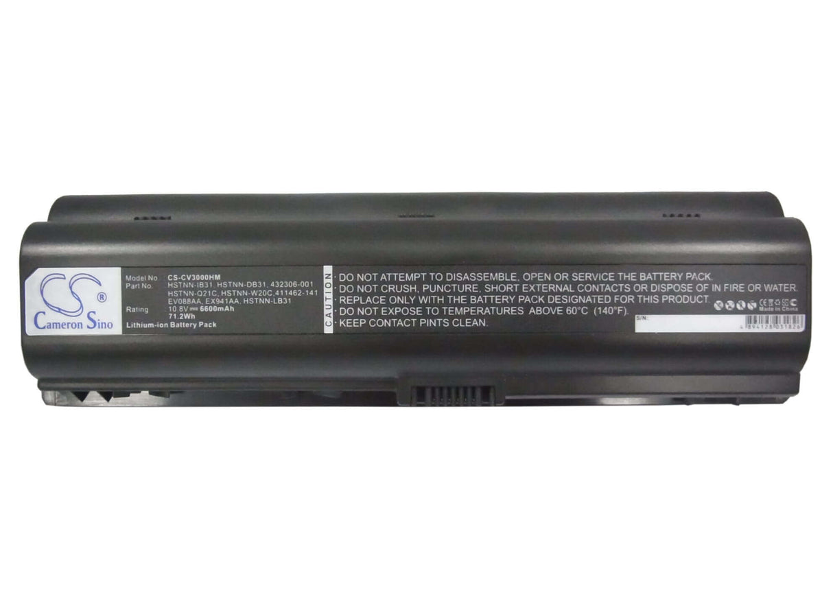 Black Battery For Hp G6000, G7000, Pavilion Dv2000 10.8v, 6600mah - 71.28wh Notebook, Laptop Cameron Sino Technology Limited   