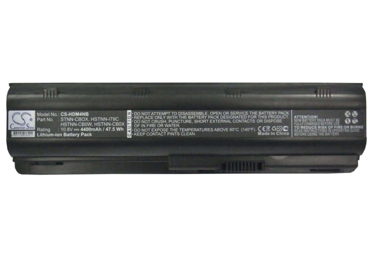 Black Battery For Hp G62-100ebg, 62-100ee, G62-101tu 10.8v, 4400mah - 47.52wh Notebook, Laptop Cameron Sino Technology Limited   