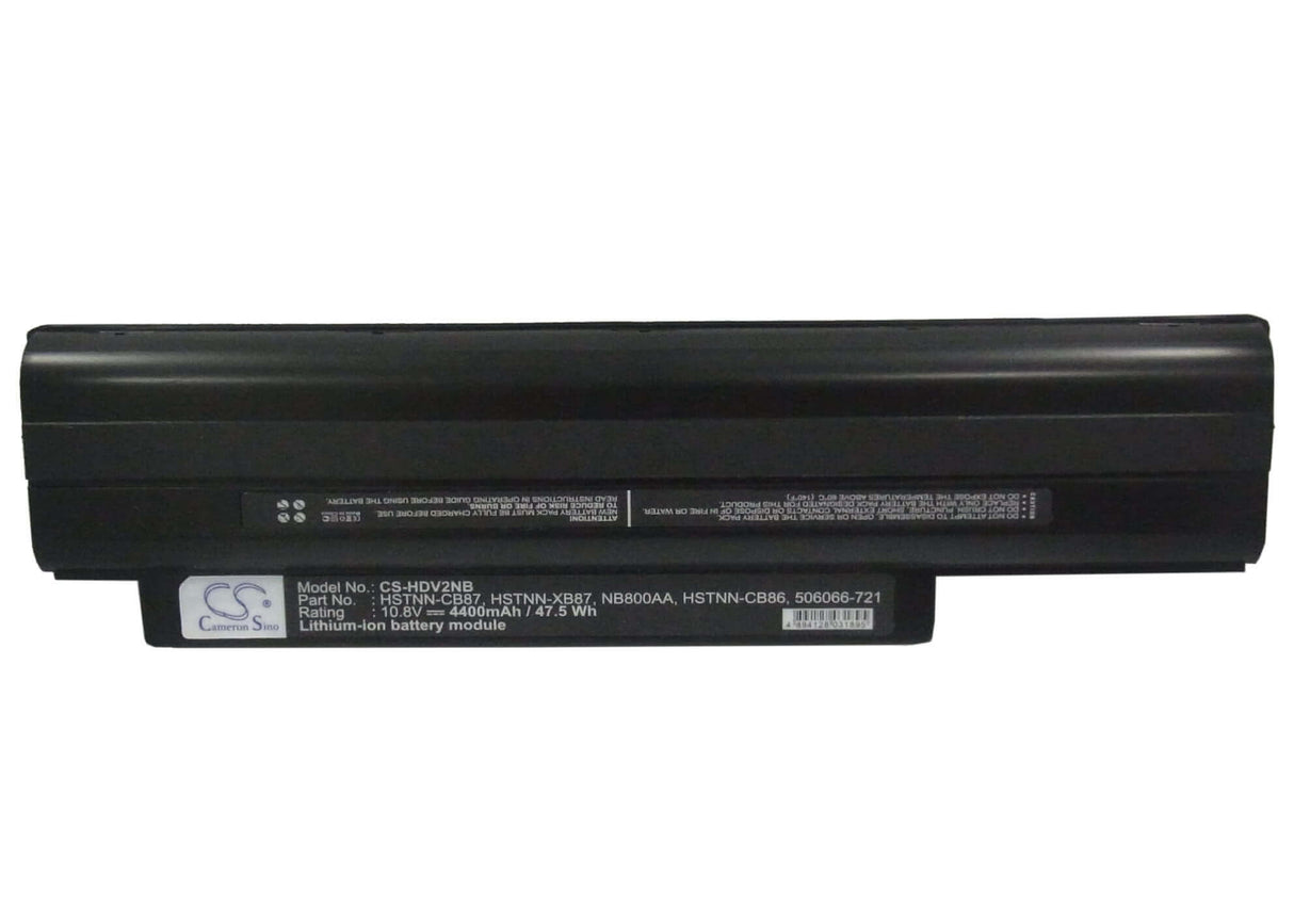 Black Battery For Hp Pavilion Dv2, Pavilion Dv2-1000, Pavilion Dv2-1001ax 10.8v, 4400mah - 47.52wh Notebook, Laptop Cameron Sino Technology Limited (Suspended)   