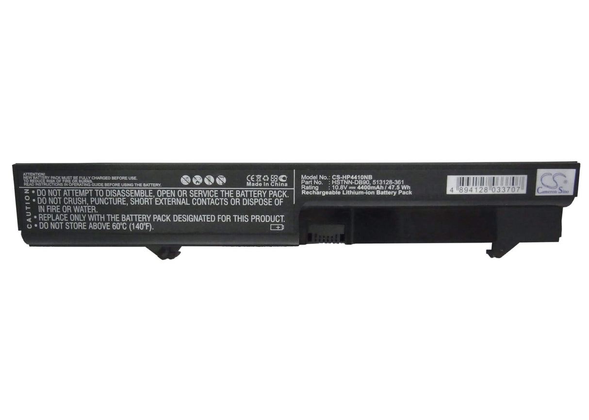 Black Battery For Hp Probook 4410s, Probook 4411s, Probook 4415s 10.8v, 4400mah - 47.52wh Notebook, Laptop Cameron Sino Technology Limited   