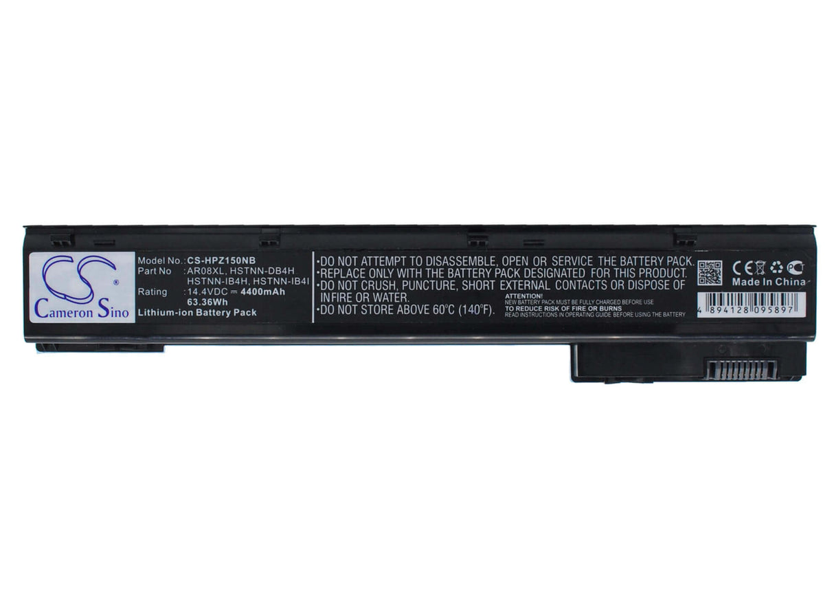 Black Battery For Hp Zbook 15, Zbook 17, Zbook 729bjc321015 14.4v, 4400mah - 63.36wh Notebook, Laptop Cameron Sino Technology Limited   