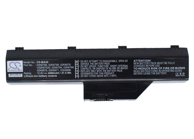 Black Battery For Ibm Thinkpad A30, Thinkpad A30p, Thinkpad A31 10.8v, 4400mah - 47.52wh Notebook, Laptop Cameron Sino Technology Limited (Suspended)   