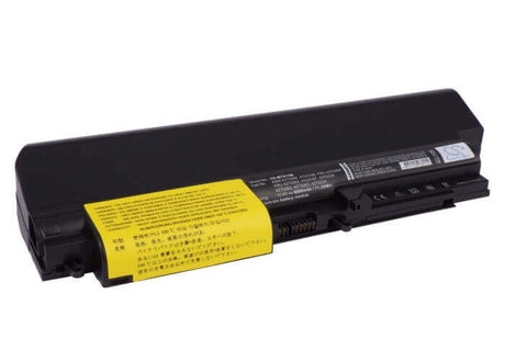 Black Battery For Ibm Thinkpad T61 7659, Thinkpad T400 2764, Thinkpad T61 6480 10.8v, 6600mah - 71.28wh Notebook, Laptop Cameron Sino Technology Limited   