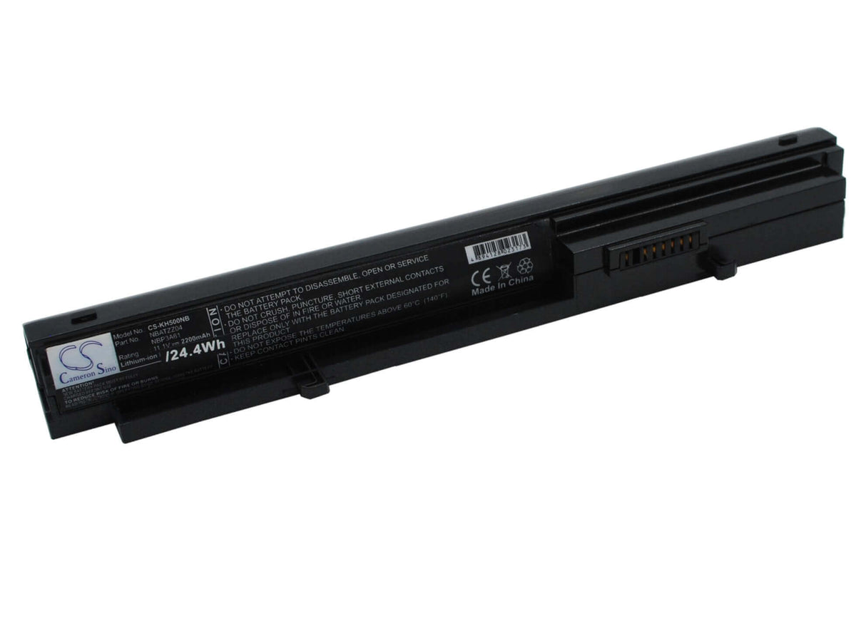 Black Battery For Kohjinsha Sh6, Sh8, Sr8 11.1v, 2200mah - 24.42wh Notebook, Laptop Cameron Sino Technology Limited (Suspended)   