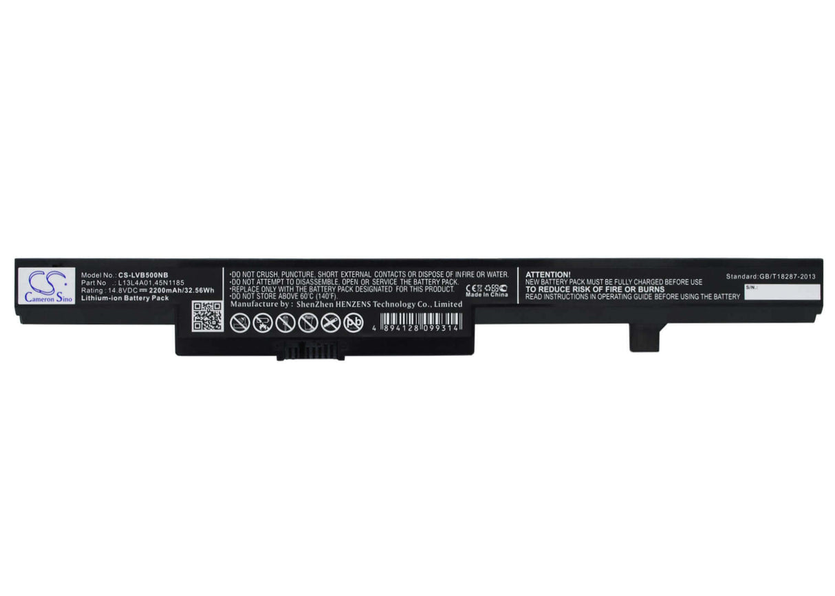 Black Battery For Lenovo B40, B40-30, B40-45 14.8v, 2200mah - 32.56wh Notebook, Laptop Cameron Sino Technology Limited   