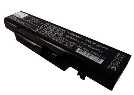 Black Battery For Lenovo Ideapad Y470, Ideapad Y470a, Ideapad Y470d 11.1v, 4400mah - 48.84wh Notebook, Laptop Cameron Sino Technology Limited   