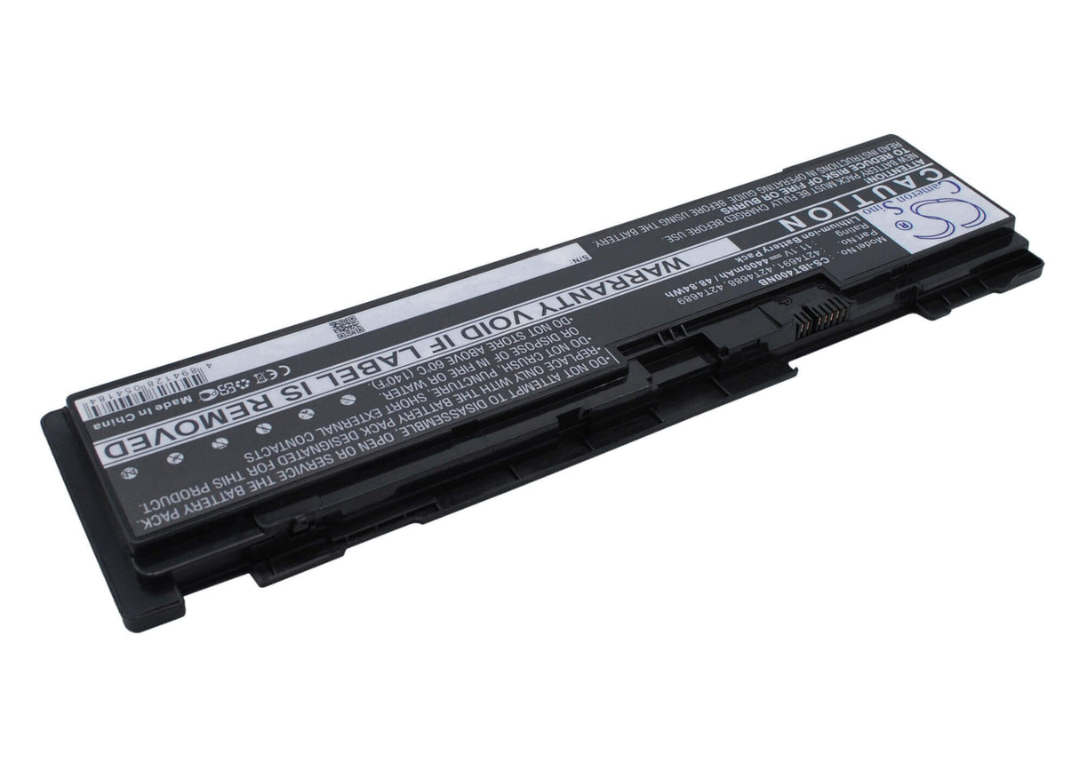 Black Battery For Lenovo Thinkpad T400s, Thinkpad T400s 2801, Thinkpad T400s 2808 11.1v, 4400mah - 48.84wh Notebook, Laptop Cameron Sino Technology Limited (Suspended)   