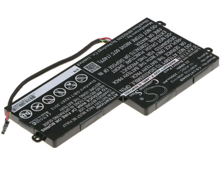 Black Battery For Lenovo Thinkpad T450, Thinkpad T440, Thinkpad K2450 11.4v, 2000mah - 22.80wh Notebook, Laptop Cameron Sino Technology Limited   