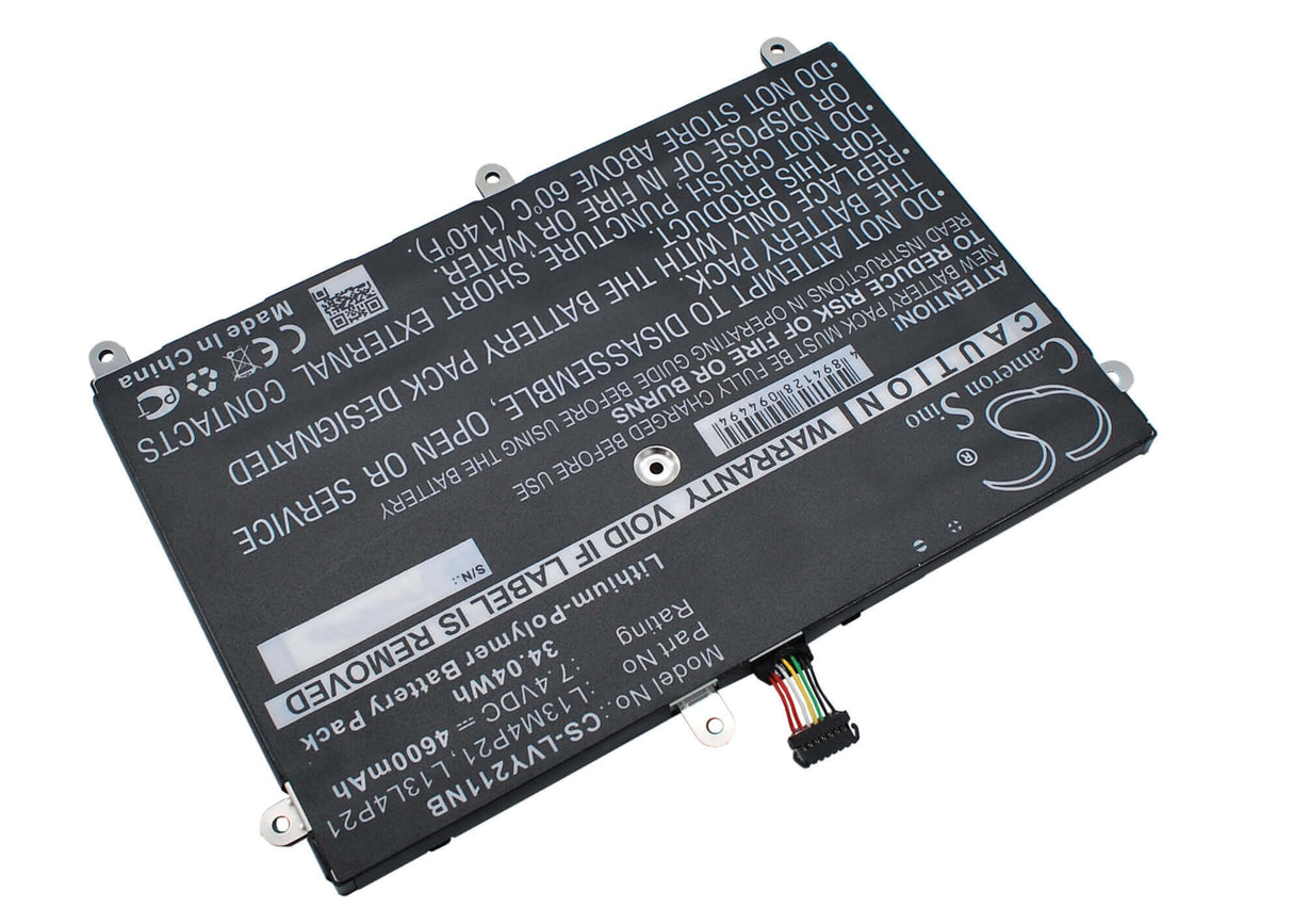 Black Battery For Lenovo Yoga 2 11, Yoga 2 11 11.6", Yoga 2 11-59417913 7.4v, 4600mah - 34.04wh Notebook, Laptop Cameron Sino Technology Limited   