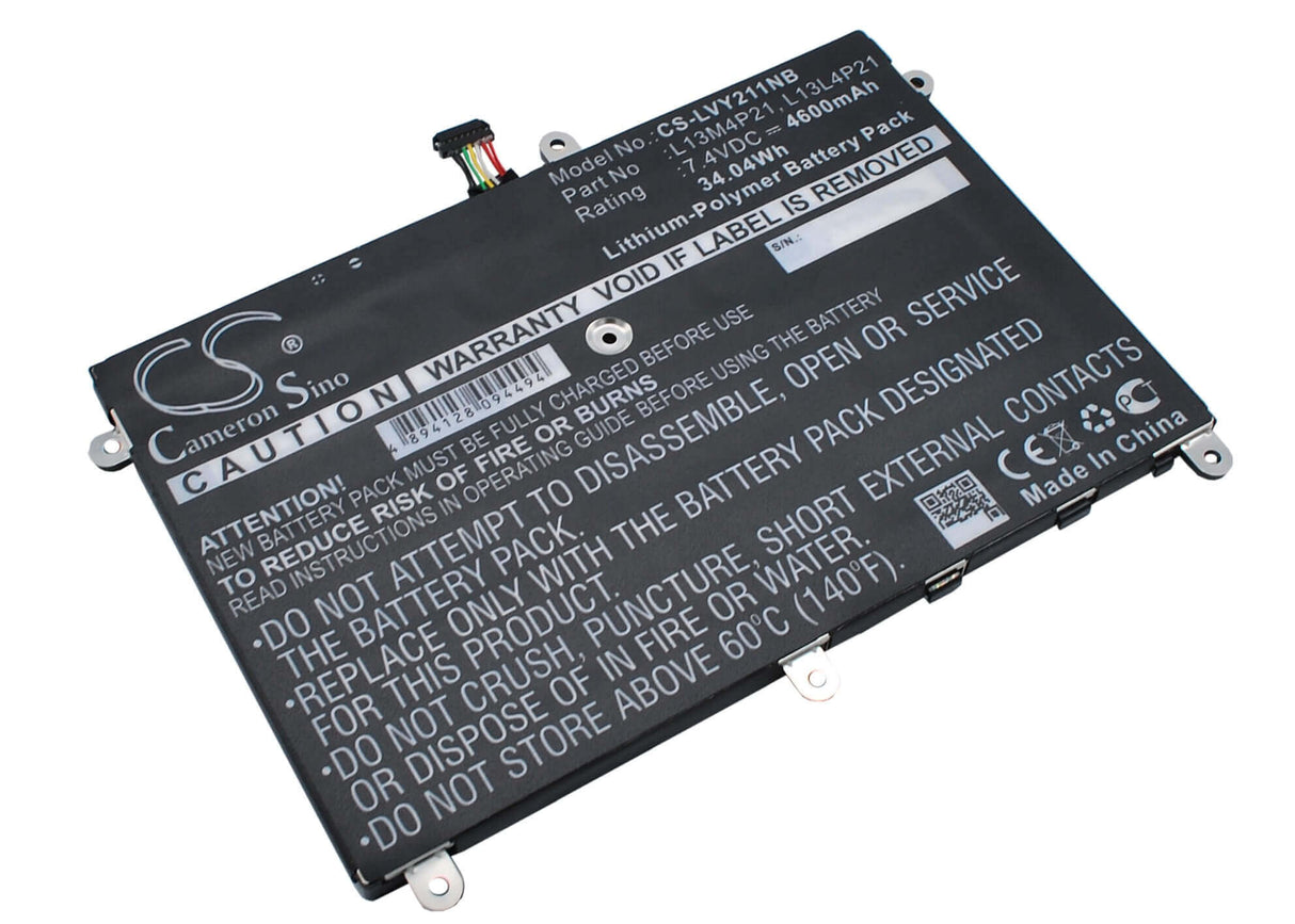 Black Battery For Lenovo Yoga 2 11, Yoga 2 11 11.6", Yoga 2 11-59417913 7.4v, 4600mah - 34.04wh Notebook, Laptop Cameron Sino Technology Limited   