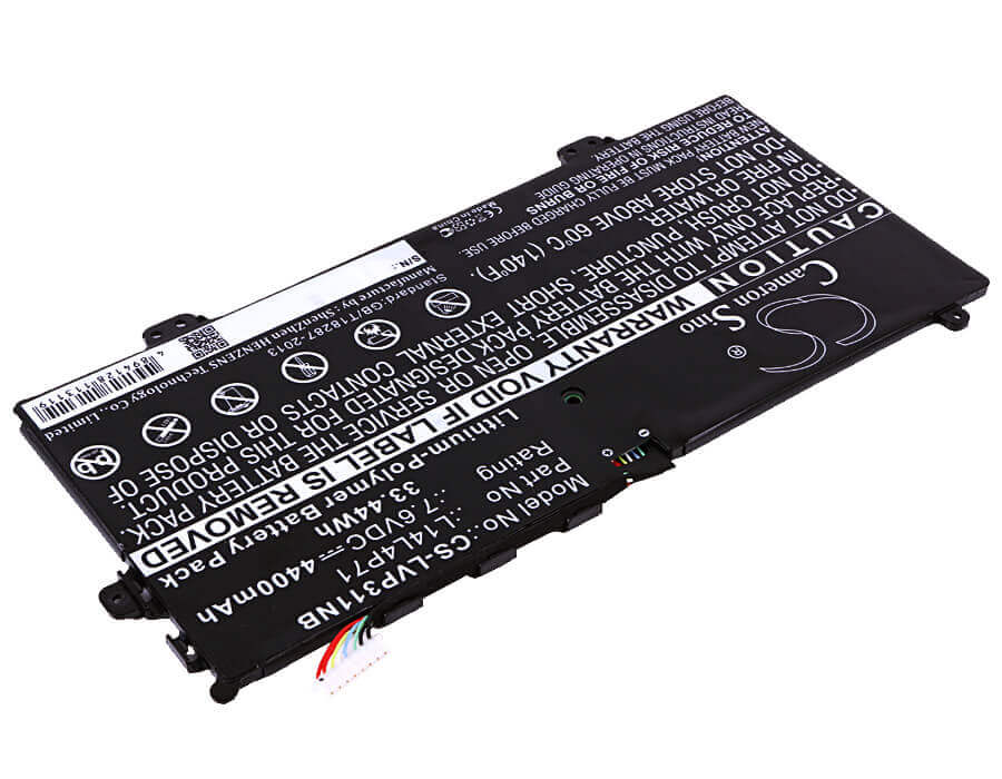 Black Battery For Lenovo Yoga 3 Pro 11, 80j80021us, Yoga 3 11-5y10 7.6v, 4400mah - 33.44wh Notebook, Laptop Cameron Sino Technology Limited   