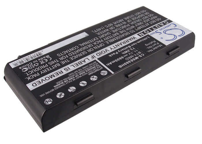 Black Battery For Medion Erazer X6813, Erazer X6811 11.1v, 6600mah - 73.26wh Notebook, Laptop Cameron Sino Technology Limited   