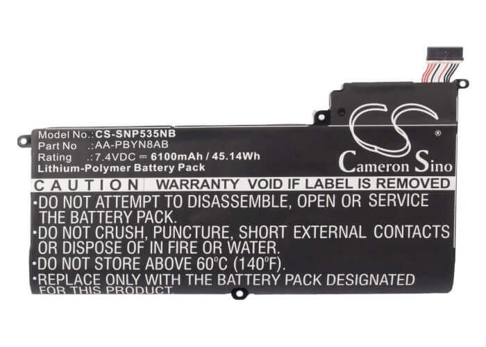 Black Battery For Samsung Np530u4b, Np530u4b-a01us, Ba43-00339a 7.4v, 6100mah - 45.14wh Notebook, Laptop Cameron Sino Technology Limited   