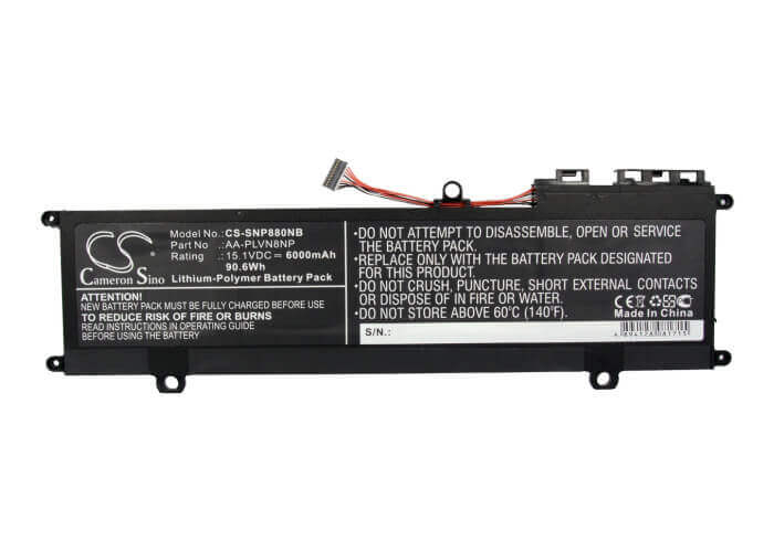 Black Battery For Samsung Np880z5e, Np880z5e-x01, Np880z5e-x01ub 15.1v, 6000mah - 90.60wh Notebook, Laptop Cameron Sino Technology Limited   