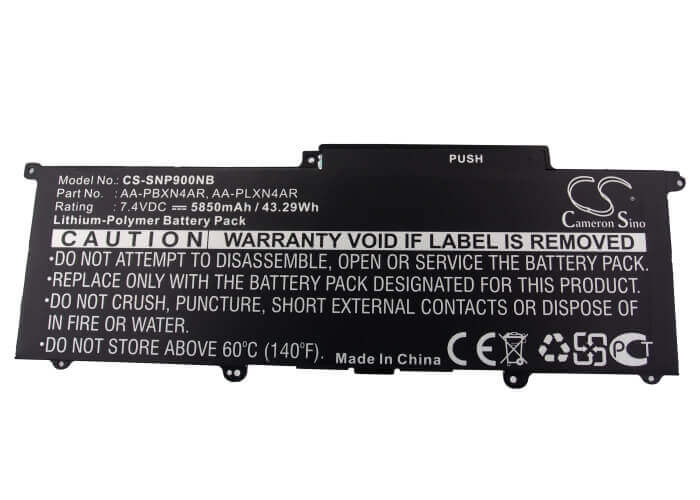 Black Battery For Samsung Np900x3c, 900x3c, 900x3c-a01 7.4v, 5850mah - 43.29wh Notebook, Laptop Cameron Sino Technology Limited   