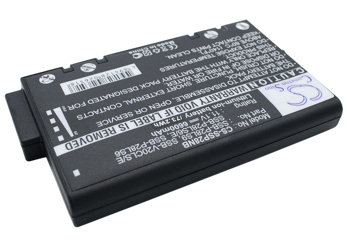 Black Battery For Samsung P28 Xvm 735, P28 Xvc 715, P28-gcxvm350 11.1v, 6600mah - 73.26wh Notebook, Laptop Cameron Sino Technology Limited   