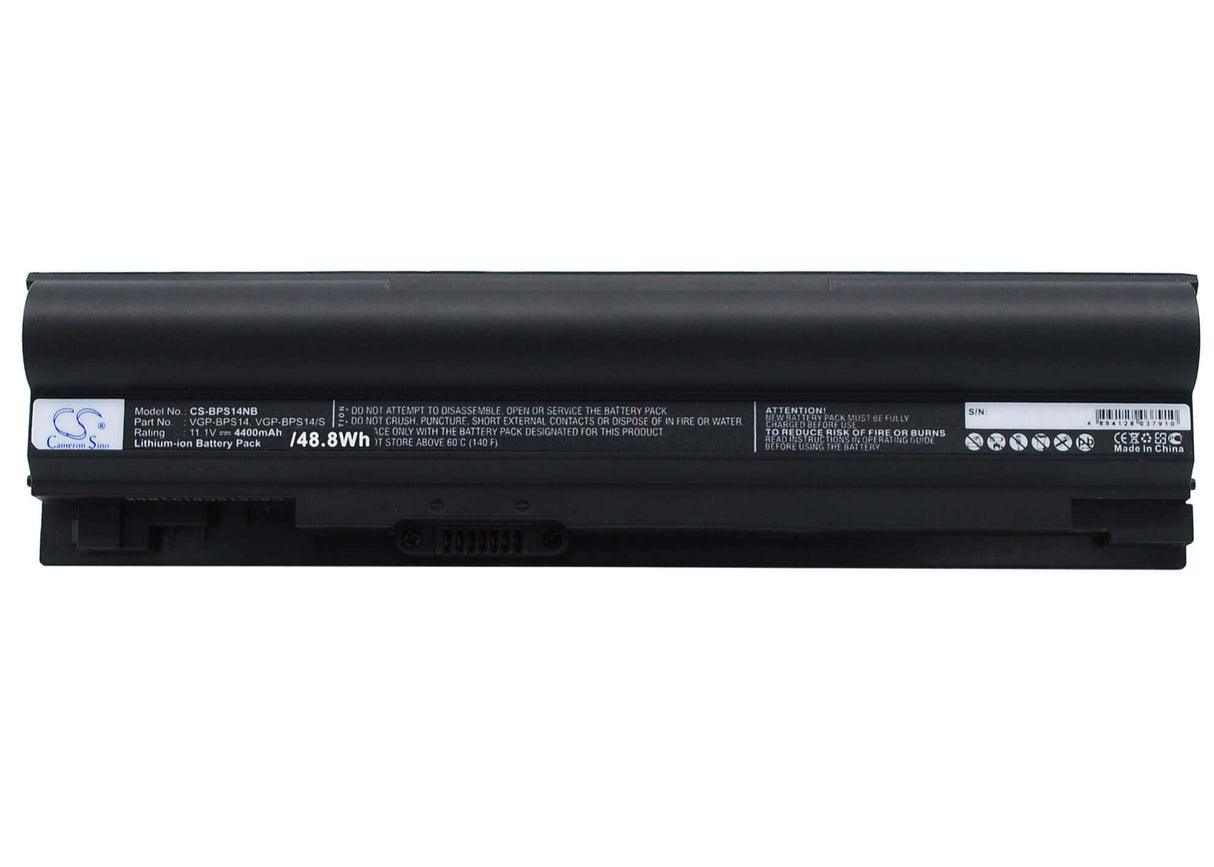 Black Battery For Sony Vaio Vgn-tt11m, Vaio Vgn-tt13/n, Vaio Vgn-tt190ein 11.1v, 4400mah - 48.84wh Batteries for Electronics Cameron Sino Technology Limited   