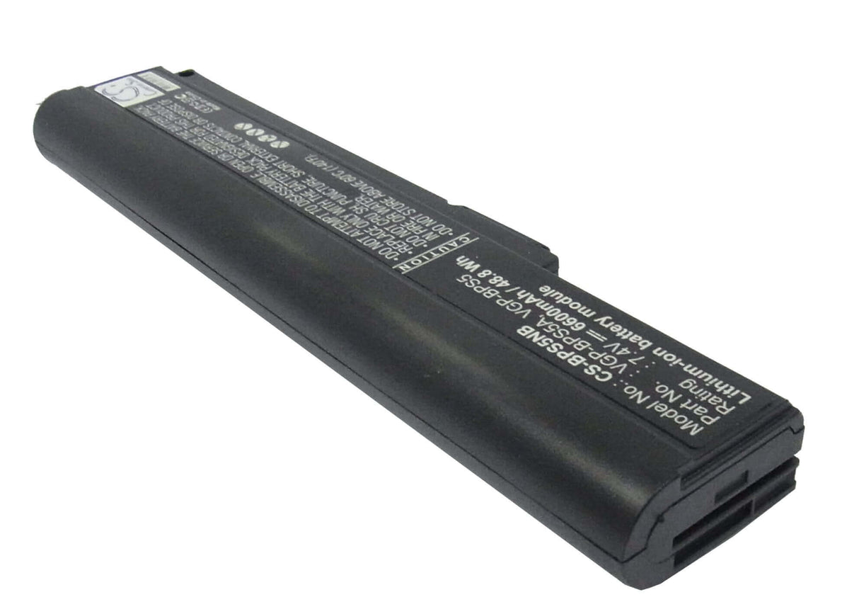 Black Battery For Sony Vaio Vgn-tx651p Satellite T4700 Series, Aio Tx36tp, Aio Tx37tp 7.4v, 6600mah - 48.84wh Notebook, Laptop Cameron Sino Technology Limited   