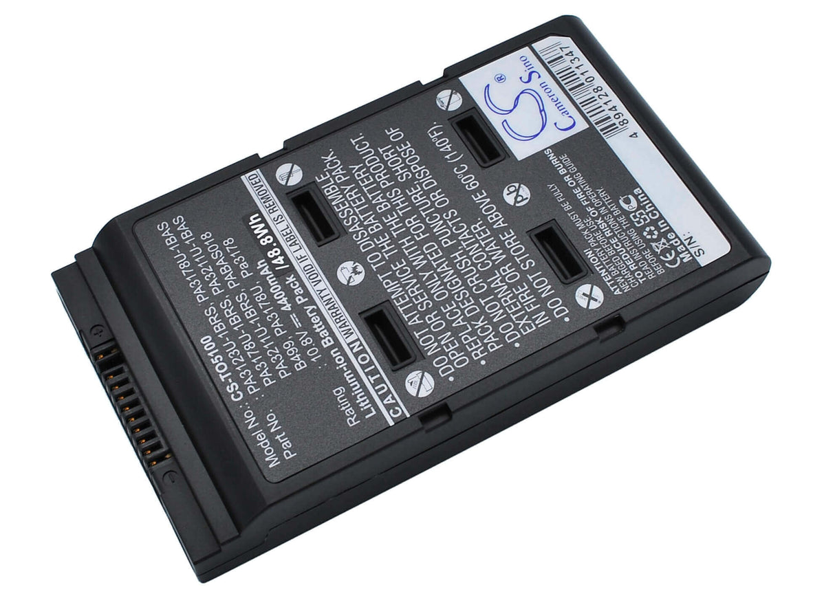 Black Battery For Toshiba Satellite 5105-s501, Satellite 5000, Satellite 5105-s901 10.8v, 4400mah - 47.52wh Notebook, Laptop Cameron Sino Technology Limited   