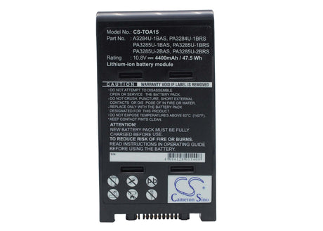 Black Battery For Toshiba Satellite A10-s113, Dynabook Satellite K15 166d/w, Dynabook Satellite K16 166e/w 10.8v, 4400mah - 47.5 Notebook, Laptop Cameron Sino Technology Limited   