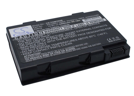 Black Battery For Toshiba Satellite M30x, Satellite M30x-104, Satellite M30x-105 14.8v, 4400mah - 65.12wh Notebook, Laptop Cameron Sino Technology Limited   