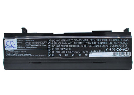 Black Battery For Toshiba Satellite M70-208, Satellite A100-s2311td, Satellite A135-s2296 10.8v, 6600mah - 71.28wh Notebook, Laptop Cameron Sino Technology Limited   