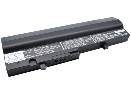 Black Battery For Toshiba Satellite Nb300, Satellite N302, Satellite Nb305 10.8v, 6600mah - 71.28wh Notebook, Laptop Cameron Sino Technology Limited   