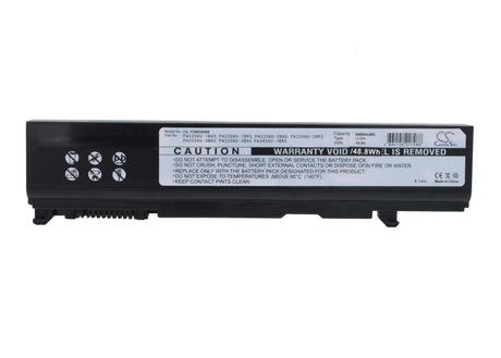 Black Battery For Toshiba Tecra A3x-165, Tecra M9-12r, Dynabook Qosmio F20 10.8v, 4400mah - 47.52wh Notebook, Laptop Cameron Sino Technology Limited   