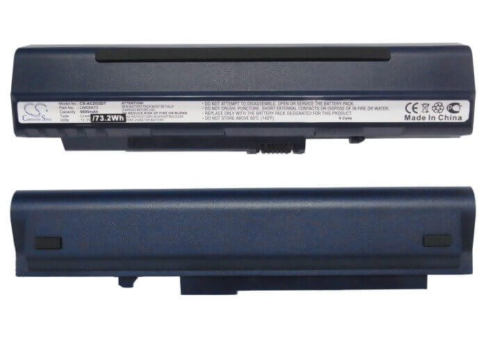 Blue Battery For Acer Aspire One, Aspire One A110-1295, Aspire One A110-1545 11.1v, 4400mah - 48.84wh Notebook, Laptop Cameron Sino Technology Limited   