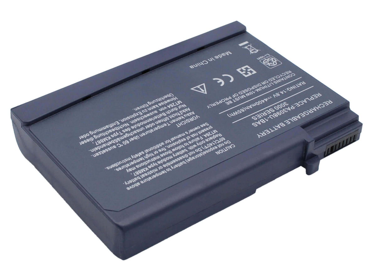 Dark Grey Battery For Toshiba Satellite 1200, Satellite 1200-s121, Satellite 1200-s122 14.8v, 4400mah - 65.12wh Notebook, Laptop Cameron Sino Technology Limited   