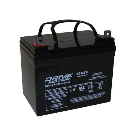 Drivemotion 12 Volt 33 Amp Hour Agm Battery Battery By Use DriveMotion   