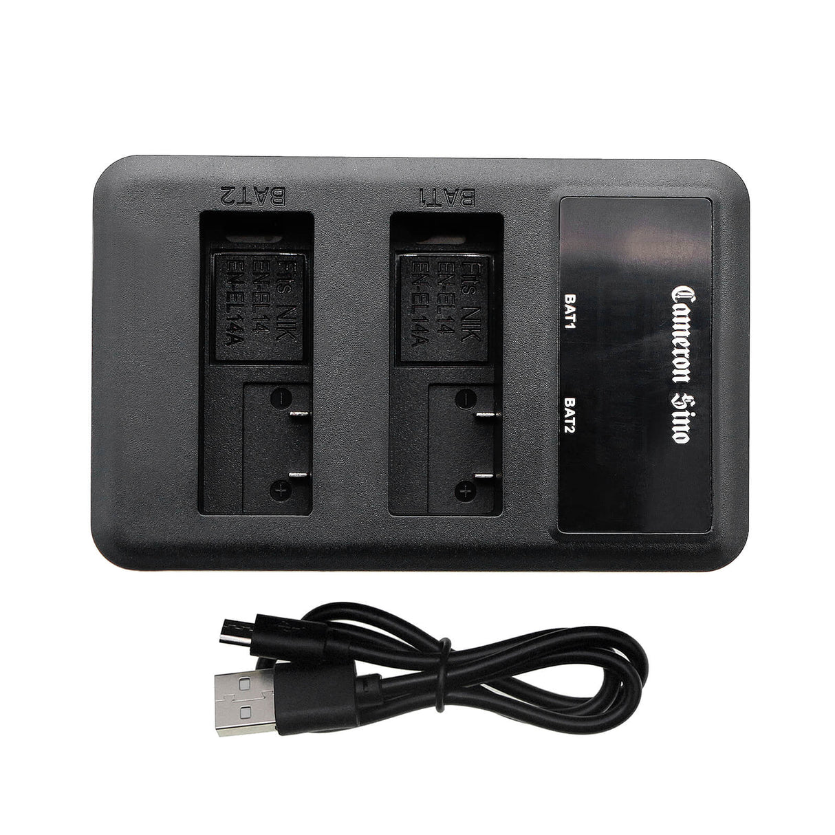 Dual Battery Charger To Charge Nikon En-el14, Mh-24 Camera Charger Cameron Sino Technology Limited   